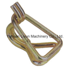 50mm X 5000kg Wire Hook W/Keeper for Cargo Safety Control Ratchet Strap /Ratchet Tie Down/Lashing Strap